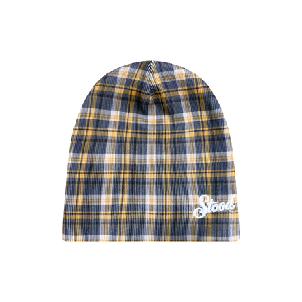 PLAID SKULLY - BLUE